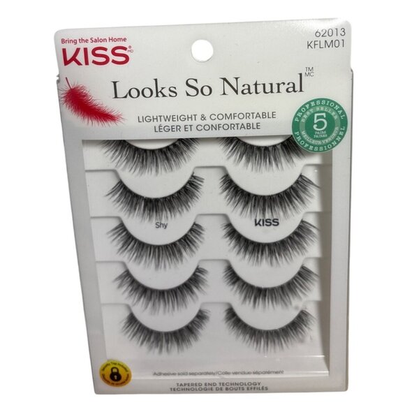 Kiss Looks So Natural Lightweight & Comfortable False Eyelashes  Shy Style - Picture 1 of 6